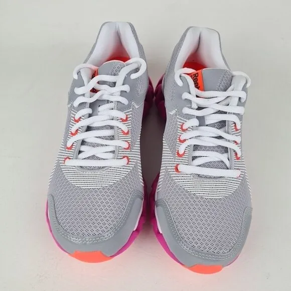 Reebok Ziglite Electrify Women Training Running Silver Pink Size 6.5