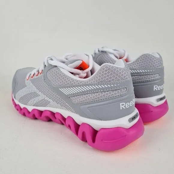 Reebok Ziglite Electrify Women Training Running Silver Pink Size 6.5