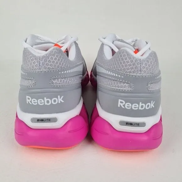 Reebok Ziglite Electrify Women Training Running Silver Pink Size 6.5