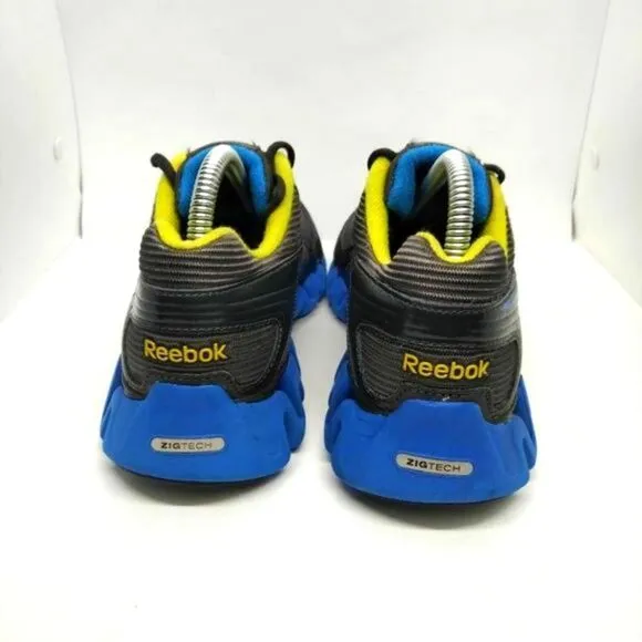 Reebok Zigtech Zigactivate Running Shoes‎ Mens Size 6.5 Grey Blue Sneakers