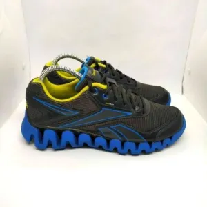 Reebok Zigtech Zigactivate Running Shoes‎ Mens Size 6.5 Grey Blue Sneakers