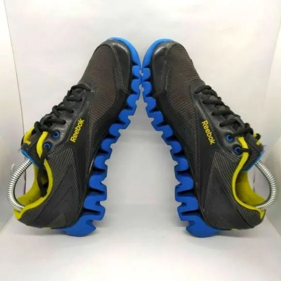 Reebok Zigtech Zigactivate Running Shoes‎ Mens Size 6.5 Grey Blue Sneakers