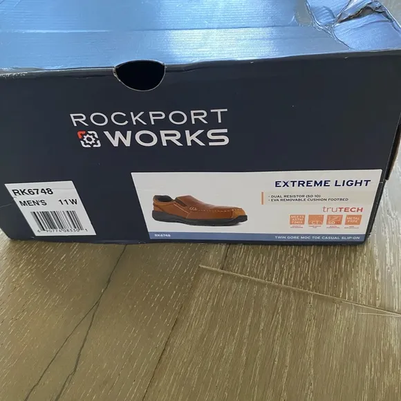 Rockport Works Extreme Light safety slip-on shoes