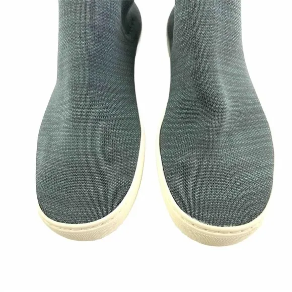 Rothys The Chelsea Ankle Boot 7.5 Fog Melange Pull On Bootie Gray Shoes Womens