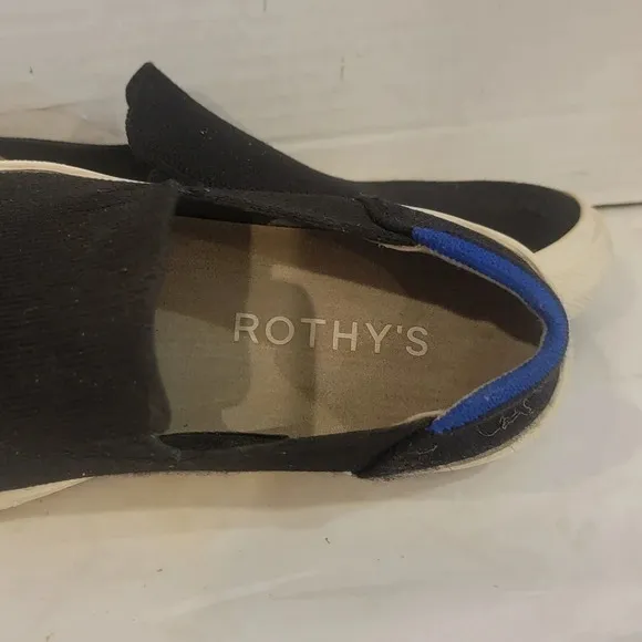 ROTHY'S - THE CITY SNEAKER BLACK SLIP ON SNEAKERS (sz 8)