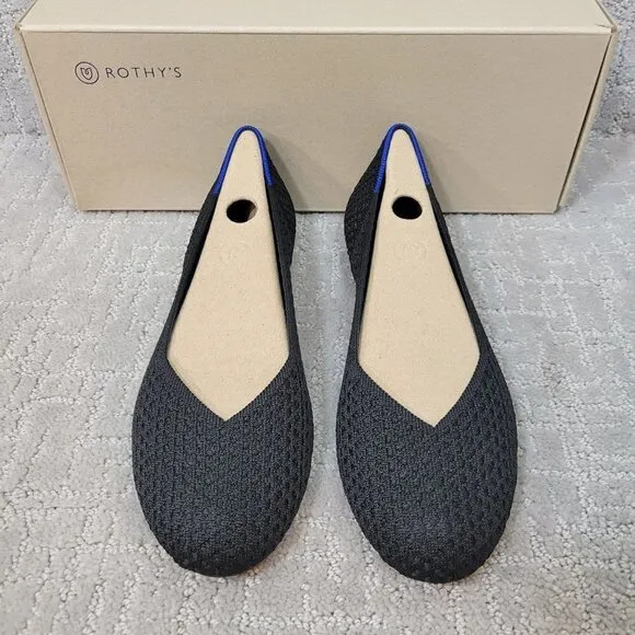 Rothy’s The Flat Black Honey Rounded Toe Slip on Shoes Women's Multiple Sizes