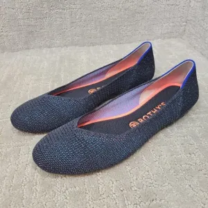 Rothy’s The Flat Women's Size 10 US Metallic Lattice Stitch Slip On Flat Shoes