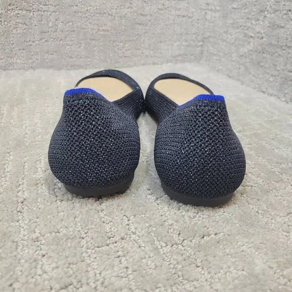 Rothy’s The Flat Women's Size 10 US Metallic Lattice Stitch Slip On Flat Shoes