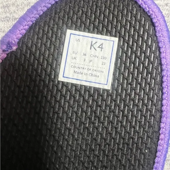 Rothy's The Kids Sneaker Navy Blue  Slip On Flat Shoes Kid's Size 4