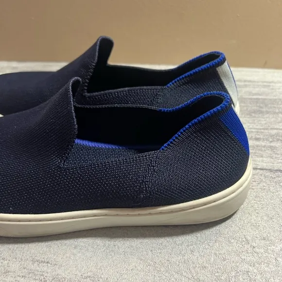 Rothy's The Kids Sneaker Navy Blue  Slip On Flat Shoes Kid's Size 4