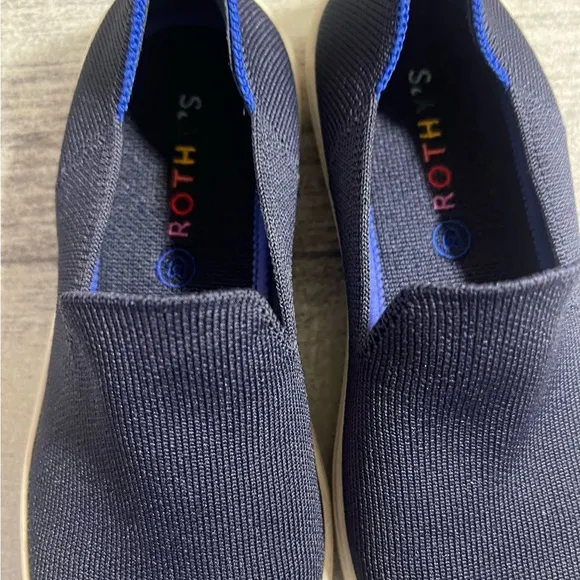 Rothy's The Kids Sneaker Navy Blue  Slip On Flat Shoes Kid's Size 4