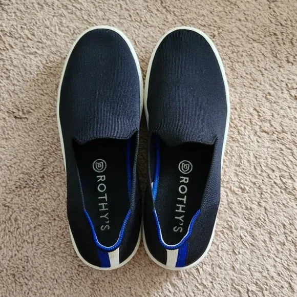 Rothy's The Original Slip On Sneaker, Solid Black, Size 8