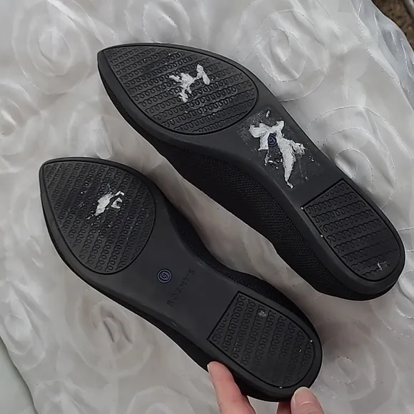 ROTHY'S The Point Black Slip On Ballet Flats Shoes Size 8