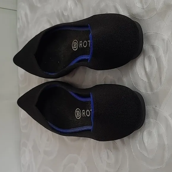 ROTHY'S The Point Black Slip On Ballet Flats Shoes Size 8