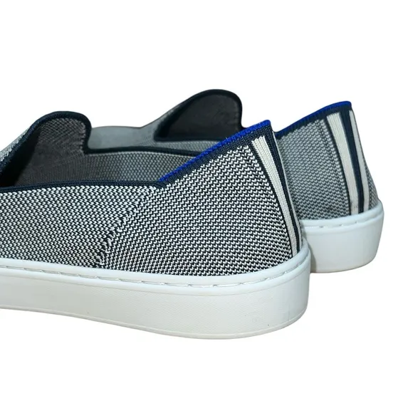 Rothy’s Women’s Original Sneaker Anchor Blue Shoes Size 8 Slip On Comfy Loafers
