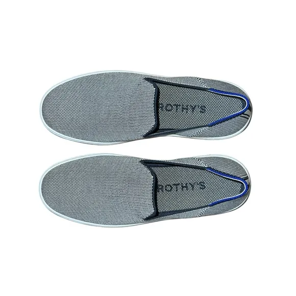 Rothy’s Women’s Original Sneaker Anchor Blue Shoes Size 8 Slip On Comfy Loafers