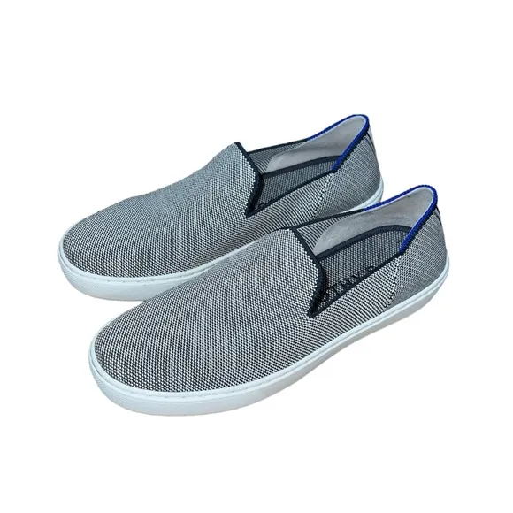 Rothy’s Women’s Original Sneaker Anchor Blue Shoes Size 8 Slip On Comfy Loafers