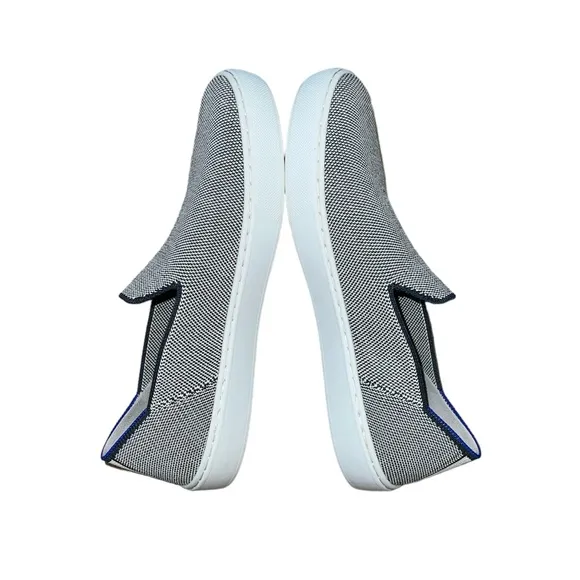 Rothy’s Women’s Original Sneaker Anchor Blue Shoes Size 8 Slip On Comfy Loafers