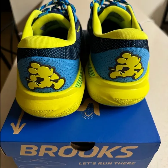 RunDisney Adrenaline Blue and Yellow Running Shoes