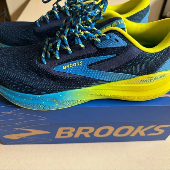 RunDisney Adrenaline Blue and Yellow Running Shoes