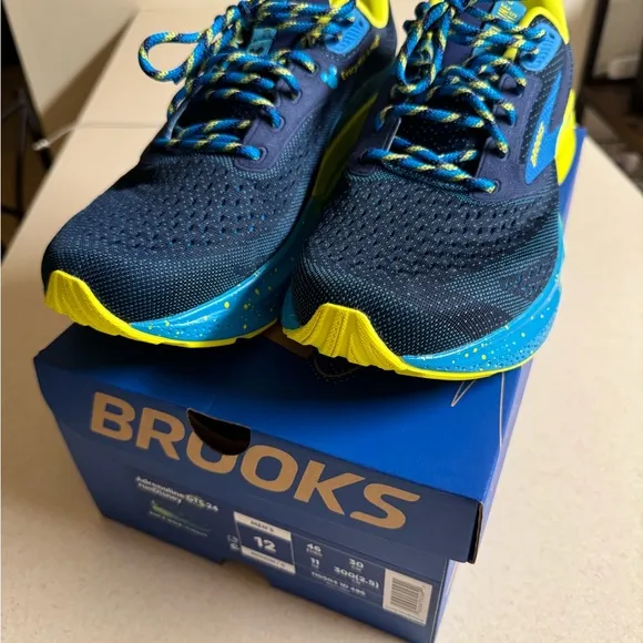 RunDisney Adrenaline Blue and Yellow Running Shoes