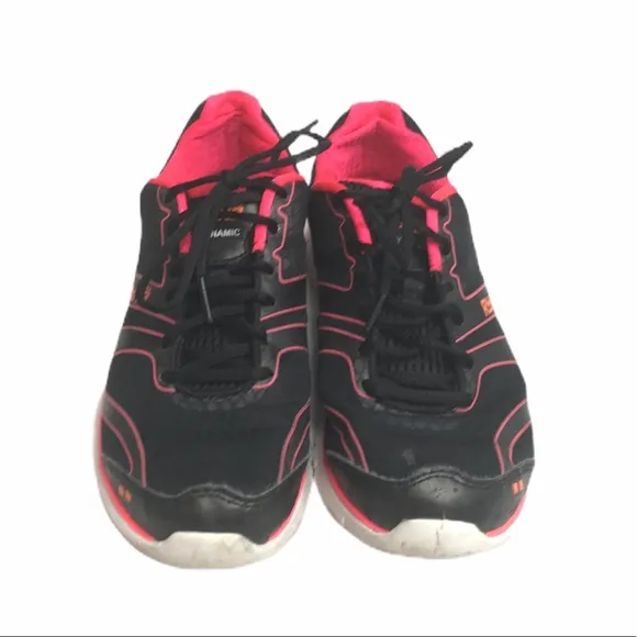 Ryka Dynamic Athletic Shoes, Black, Pink, 8