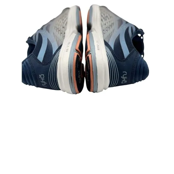 Ryka Womens Walking Shoes Size 9M Devotion Plus 3 Navy Blue Lightweight Mesh