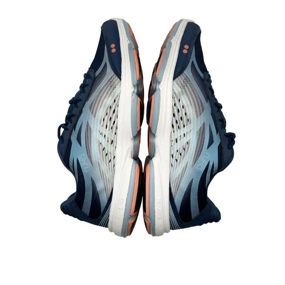 Ryka Womens Walking Shoes Size 9M Devotion Plus 3 Navy Blue Lightweight Mesh
