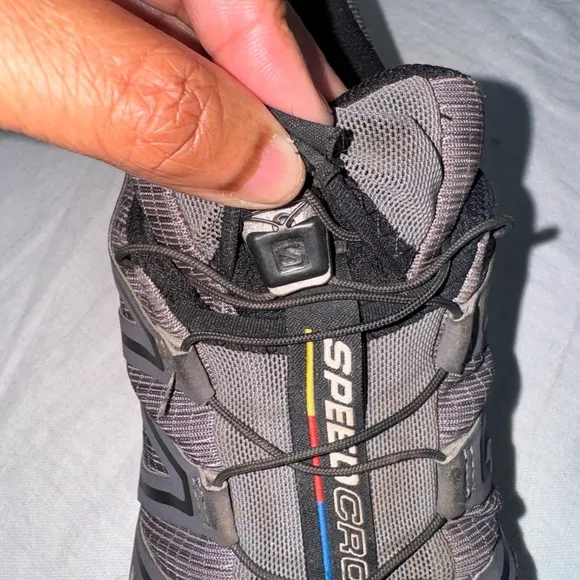 Salomon Speedcross 4 Men's Sneakers 8.5 Gray Black Running Trail Shoes 392253