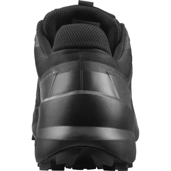 SALOMON SPEEDCROSS 5 TRAIL RUNNING SHOES FOR MEN, BLACK/BLACK/PHANTOM, 8.5