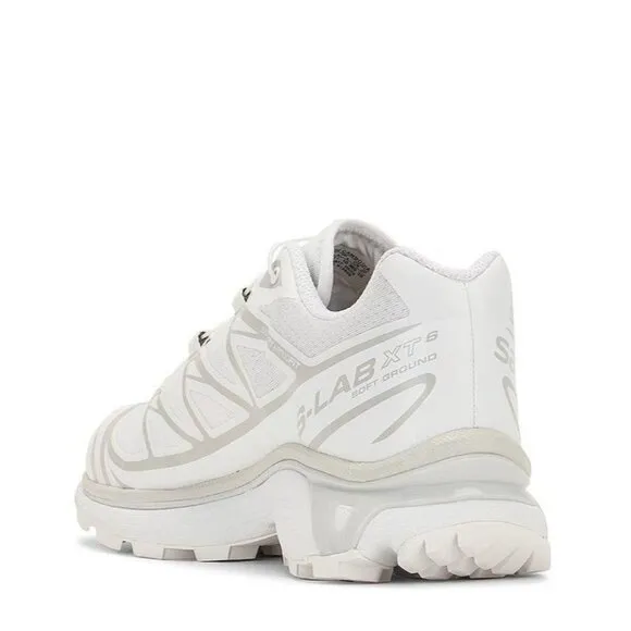 Salomon XT-6 Sneakers in White &amp; Lunar Rock 10 New with Box Womens Shoes