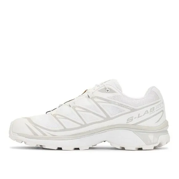 Salomon XT-6 Sneakers in White &amp; Lunar Rock 10 New with Box Womens Shoes