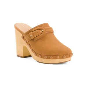 Sam Edelman Womens Brown Suede Nyla Slip On Clog Heels Sz 8 NIB
