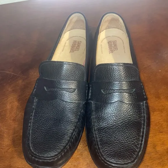 Samuel Hubbard Men’s 10M Black Slip On Loafers Dress Shoes Free Spirit Driver