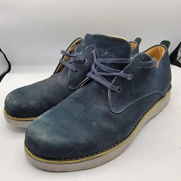 Samuel Hubbard Mens 12M Hubbard Free Vibram Blue Suede Walking Shoes M1100-016