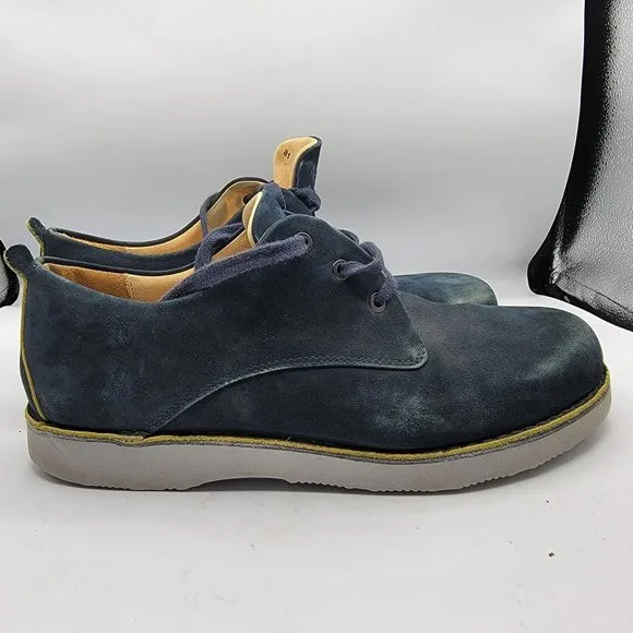 Samuel Hubbard Mens 12M Hubbard Free Vibram Blue Suede Walking Shoes M1100-016