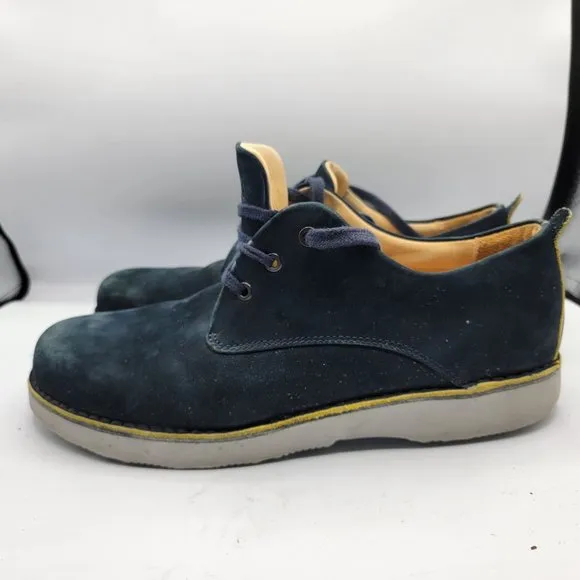 Samuel Hubbard Mens 12M Hubbard Free Vibram Blue Suede Walking Shoes M1100-016