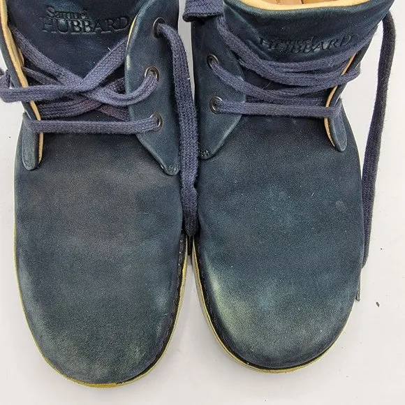 Samuel Hubbard Mens 12M Hubbard Free Vibram Blue Suede Walking Shoes M1100-016