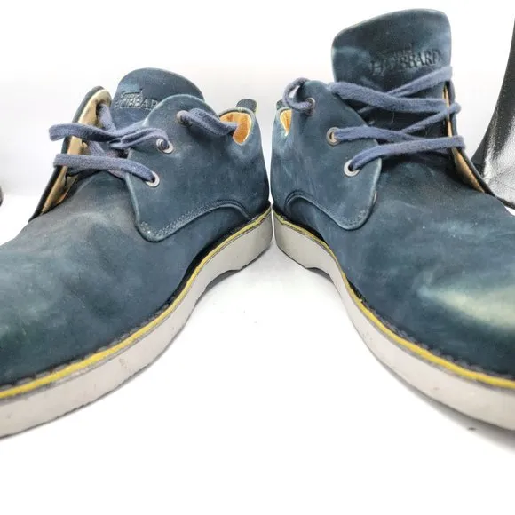 Samuel Hubbard Mens 12M Hubbard Free Vibram Blue Suede Walking Shoes M1100-016