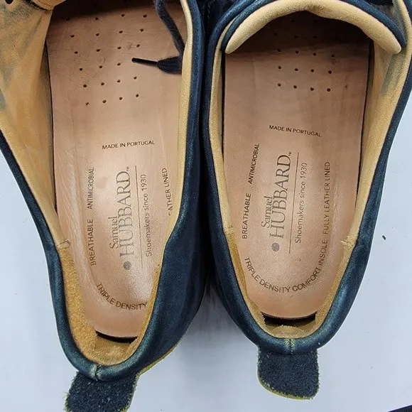 Samuel Hubbard Mens 12M Hubbard Free Vibram Blue Suede Walking Shoes M1100-016