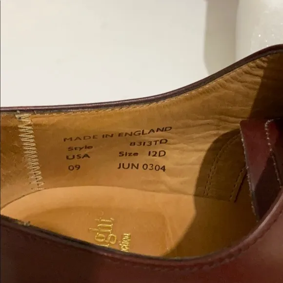 Sanders Men's Brown Dress Shoes Sz 12D