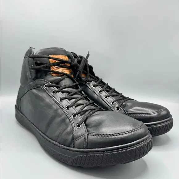 Sandro Moscoloni Men's Wisconsin High-Top Sneaker Shoes, Black, Size 11.5 D