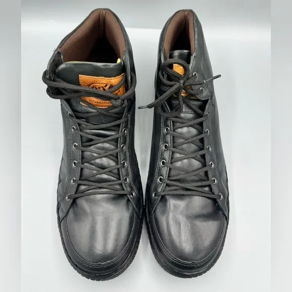 Sandro Moscoloni Men's Wisconsin High-Top Sneaker Shoes, Black, Size 11.5 D