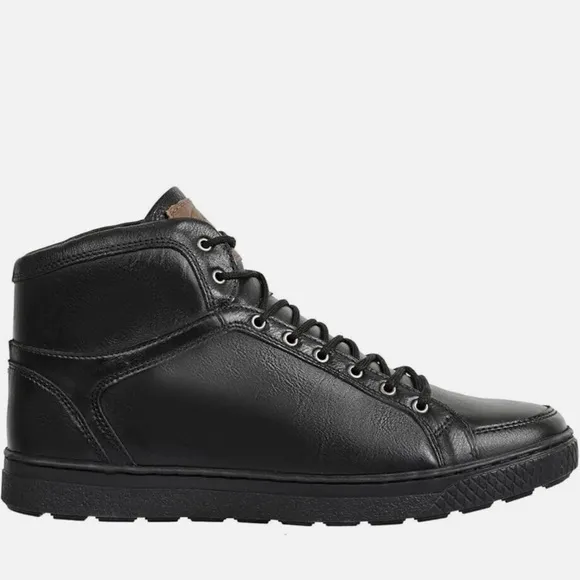 Sandro Moscoloni Men's Wisconsin High-Top Sneaker Shoes, Black, Size 11.5 D