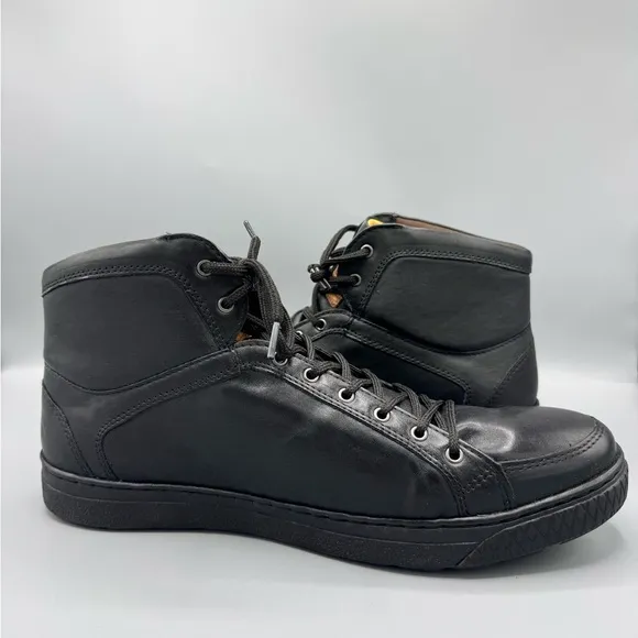 Sandro Moscoloni Men's Wisconsin High-Top Sneaker Shoes, Black, Size 11.5 D