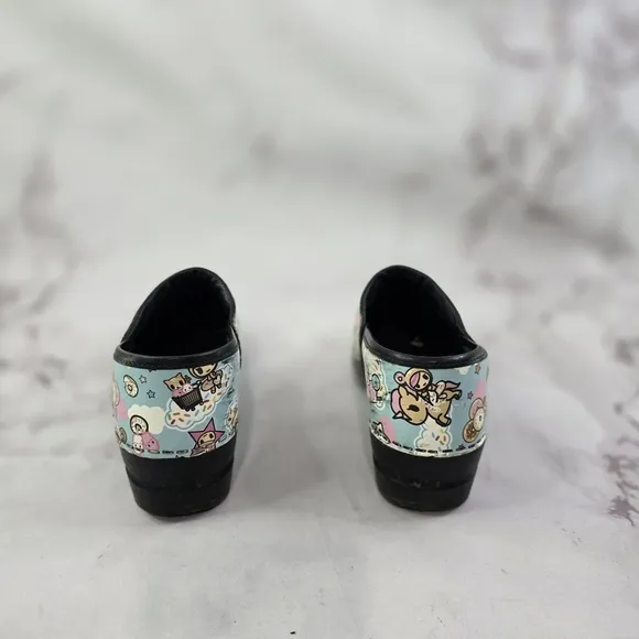 Sanita Shoes Womens Girls 3.5 4 35 Blue Slip On Clog Tokidoki Youth