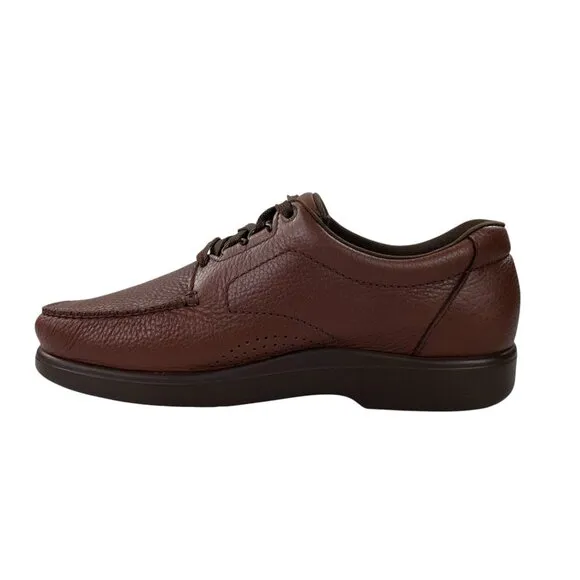 SAS Bout Time Walking Shoes Mens 12.5 WW Tripad Lace Up Moccasin Mulch Brown NEW