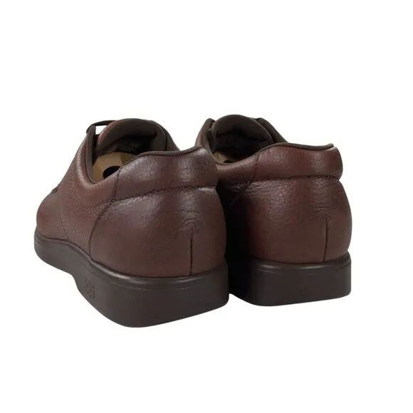 SAS Bout Time Walking Shoes Mens 12.5 WW Tripad Lace Up Moccasin Mulch Brown NEW