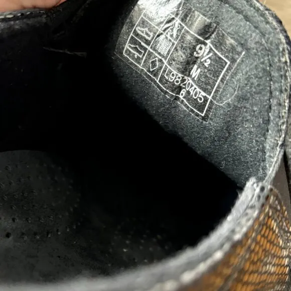 SAS Dream Size 9.5 Medium Black Snake Skin Pattern Slip On Comfort Loafers Shoes