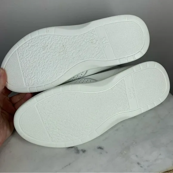 SAS Free Time White Leather Shoes Sneakers Womans Size 8.5